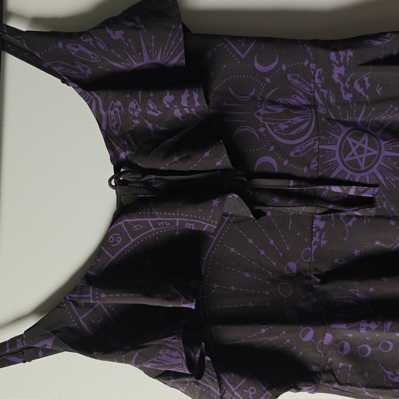 Killstar Witches finger chiffon dress - Picture 3 of 7